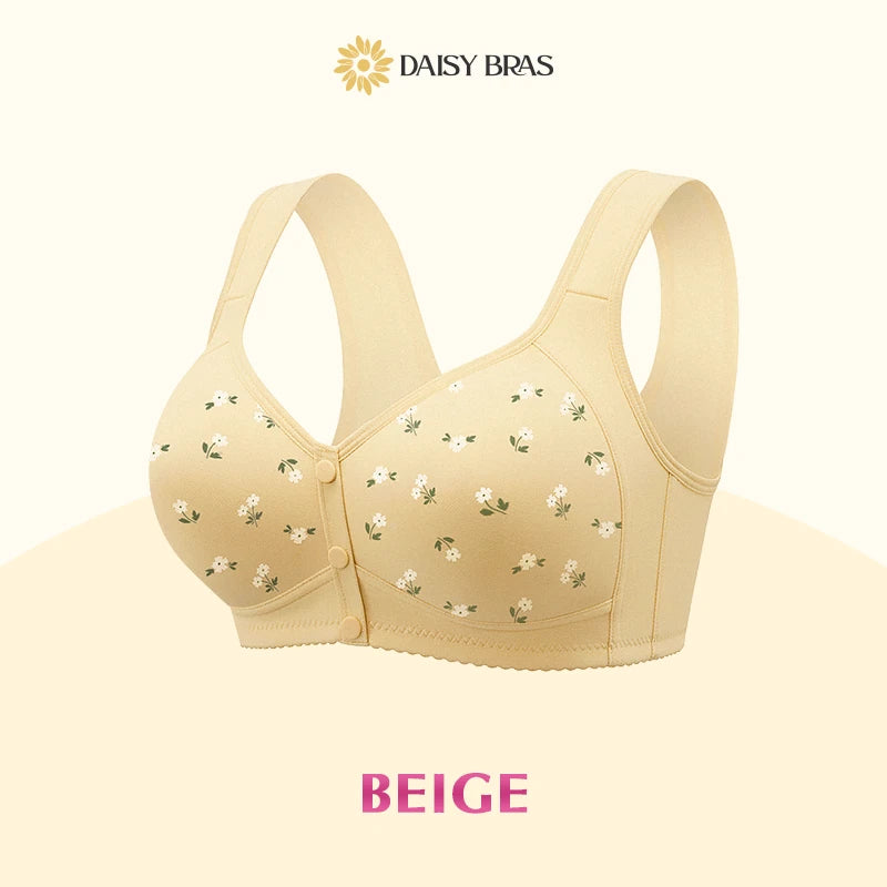 Daisy Bra: Easy Front-Close Wirefree Support Bra