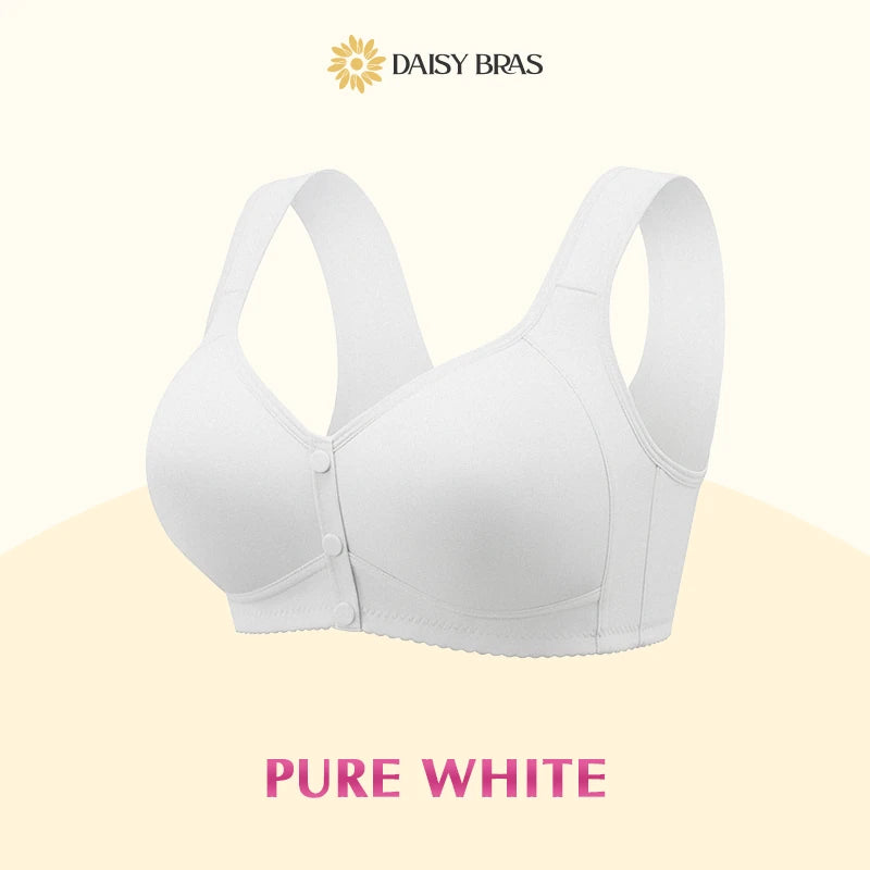 Daisy Bra: Easy Front-Close Wirefree Support Bra