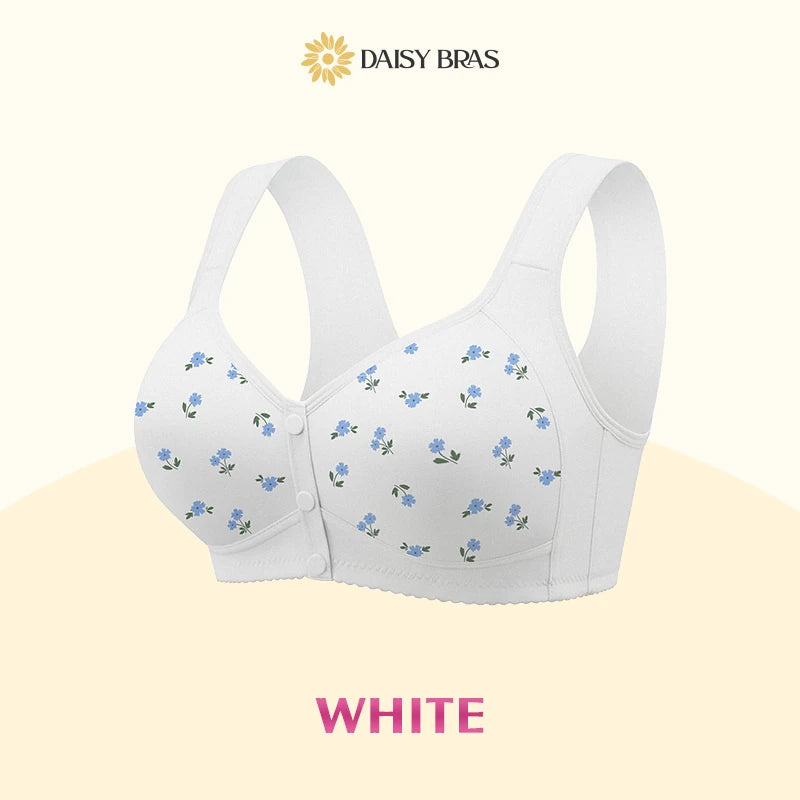 Daisy Bra: Easy Front-Close Wirefree Support Bra