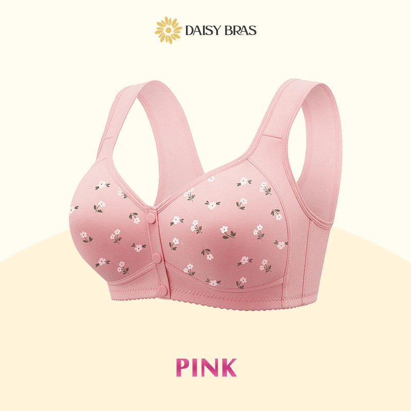 Daisy Bra: Easy Front-Close Wirefree Support Bra