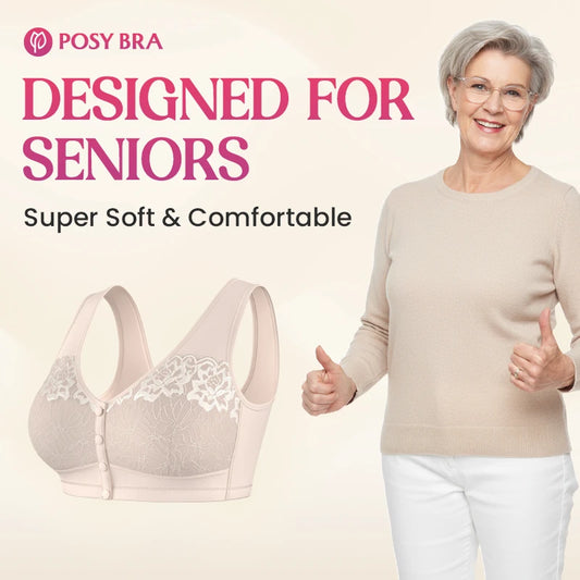Possy Bras: Magic Comfort Front Closure Shaping Bra for Seniors