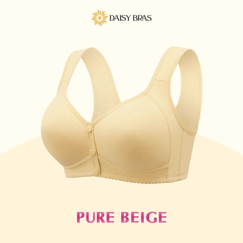 Daisy Bra: Easy Front-Close Wirefree Support Bra