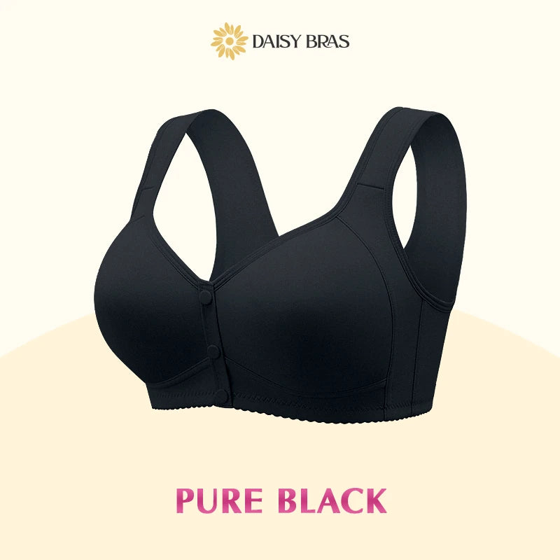 Daisy Bra: Easy Front-Close Wirefree Support Bra