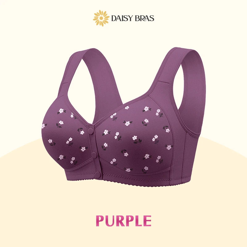 Daisy Bra: Easy Front-Close Wirefree Support Bra