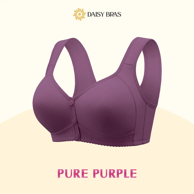 Daisy Bra: Easy Front-Close Wirefree Support Bra