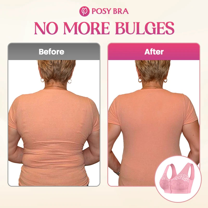 Possy Bras: Magic Comfort Front Closure Shaping Bra for Seniors