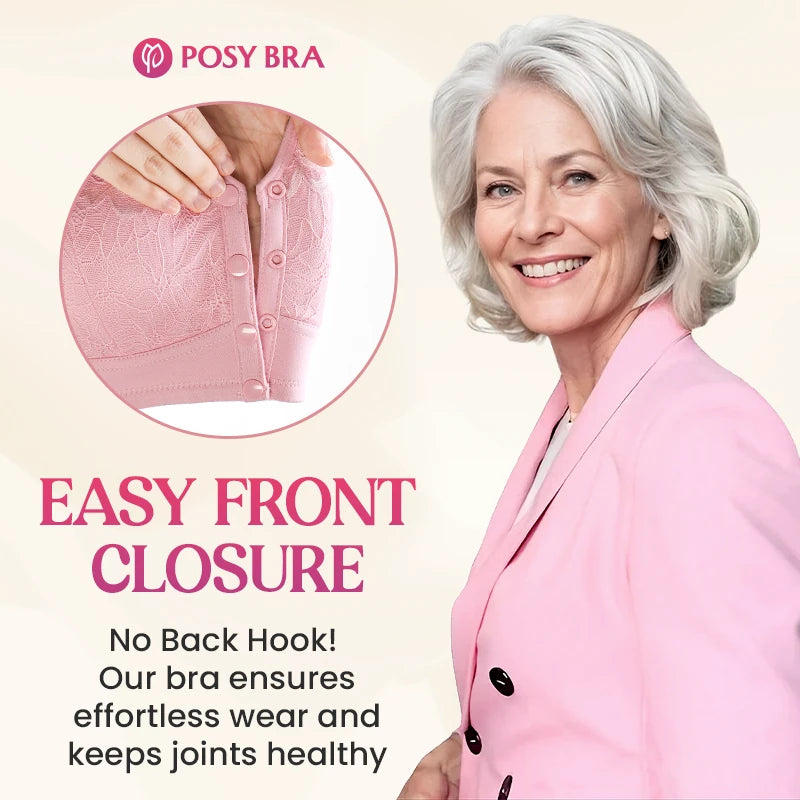 Possy Bras: Magic Comfort Front Closure Shaping Bra for Seniors
